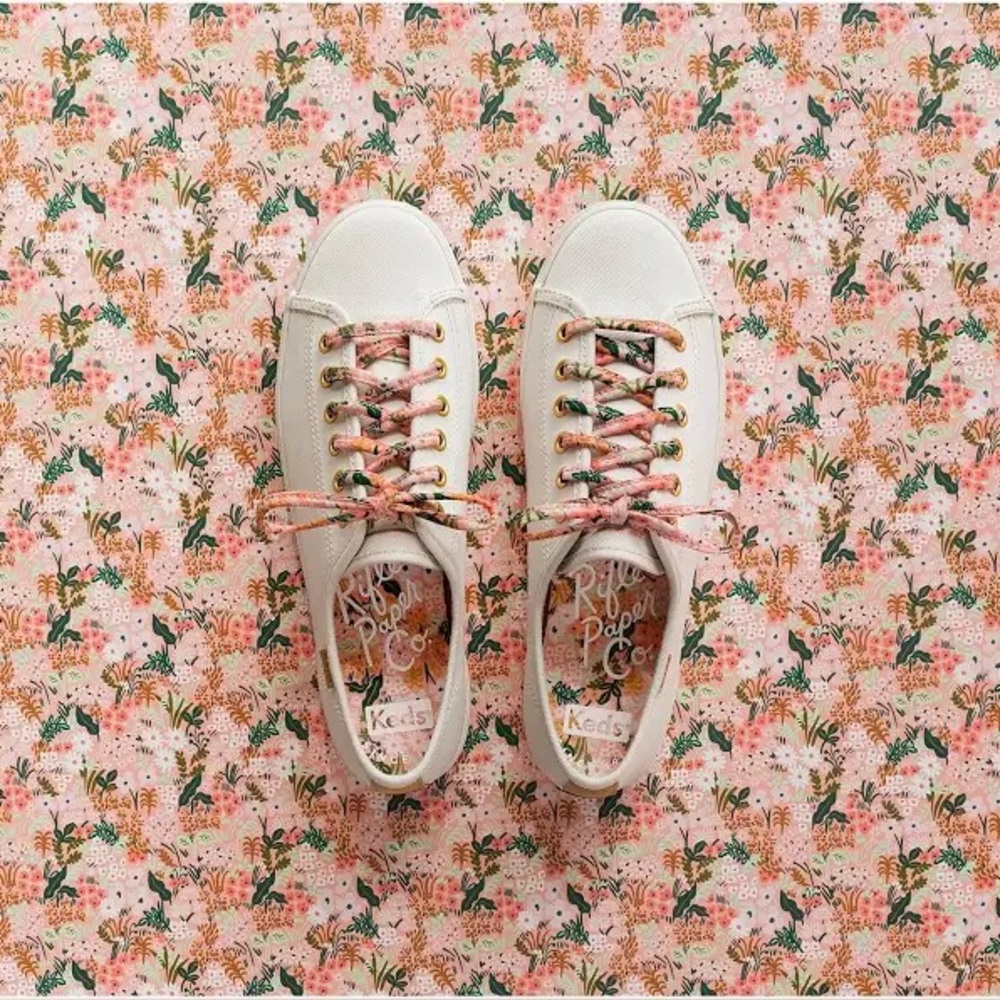 SALE⬇️ Keds x Rifle Paper Co. Women's White Sneakers 7
